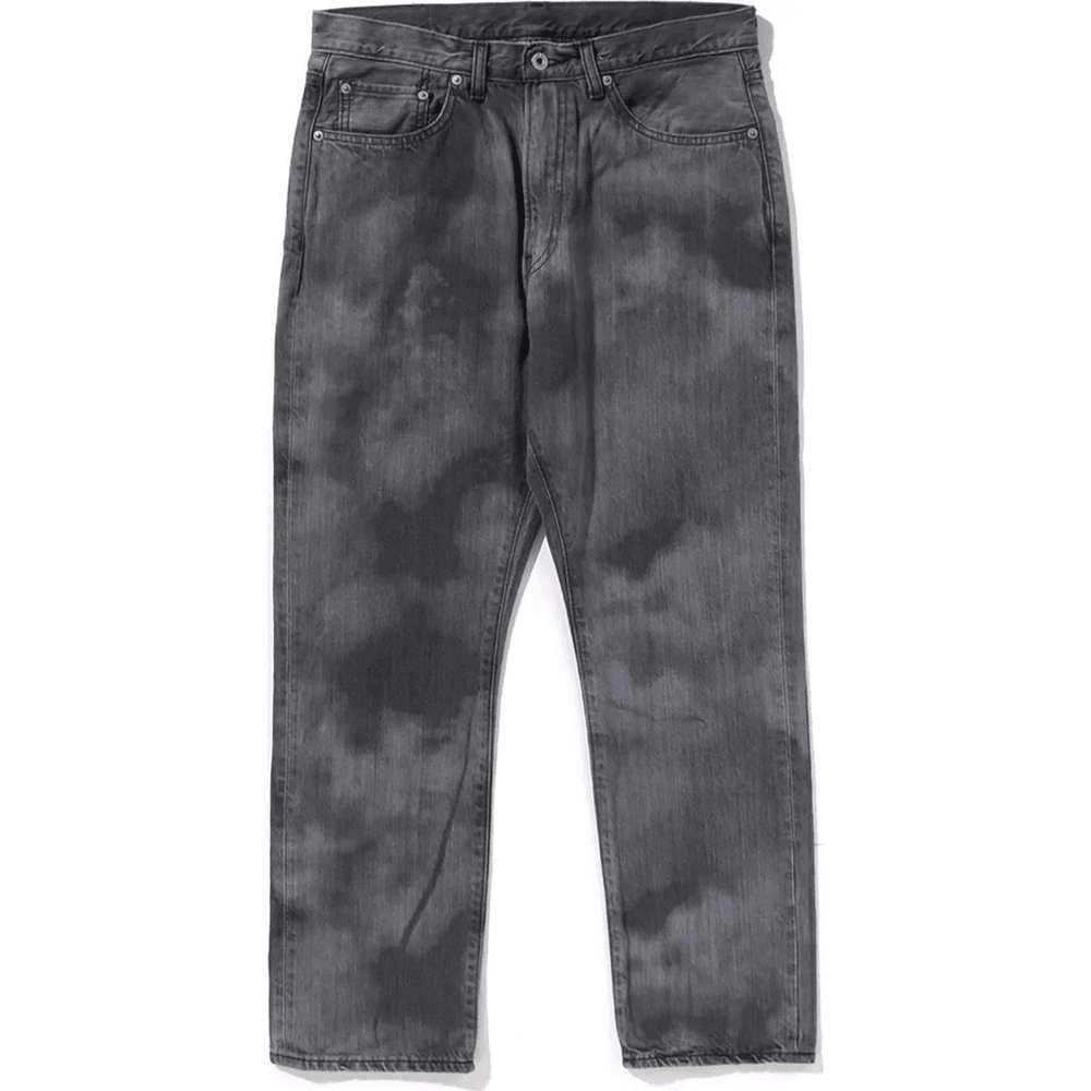 Bape HIGH TONE BLEACH REGULAR FIT DENIM PANTS MENS Black