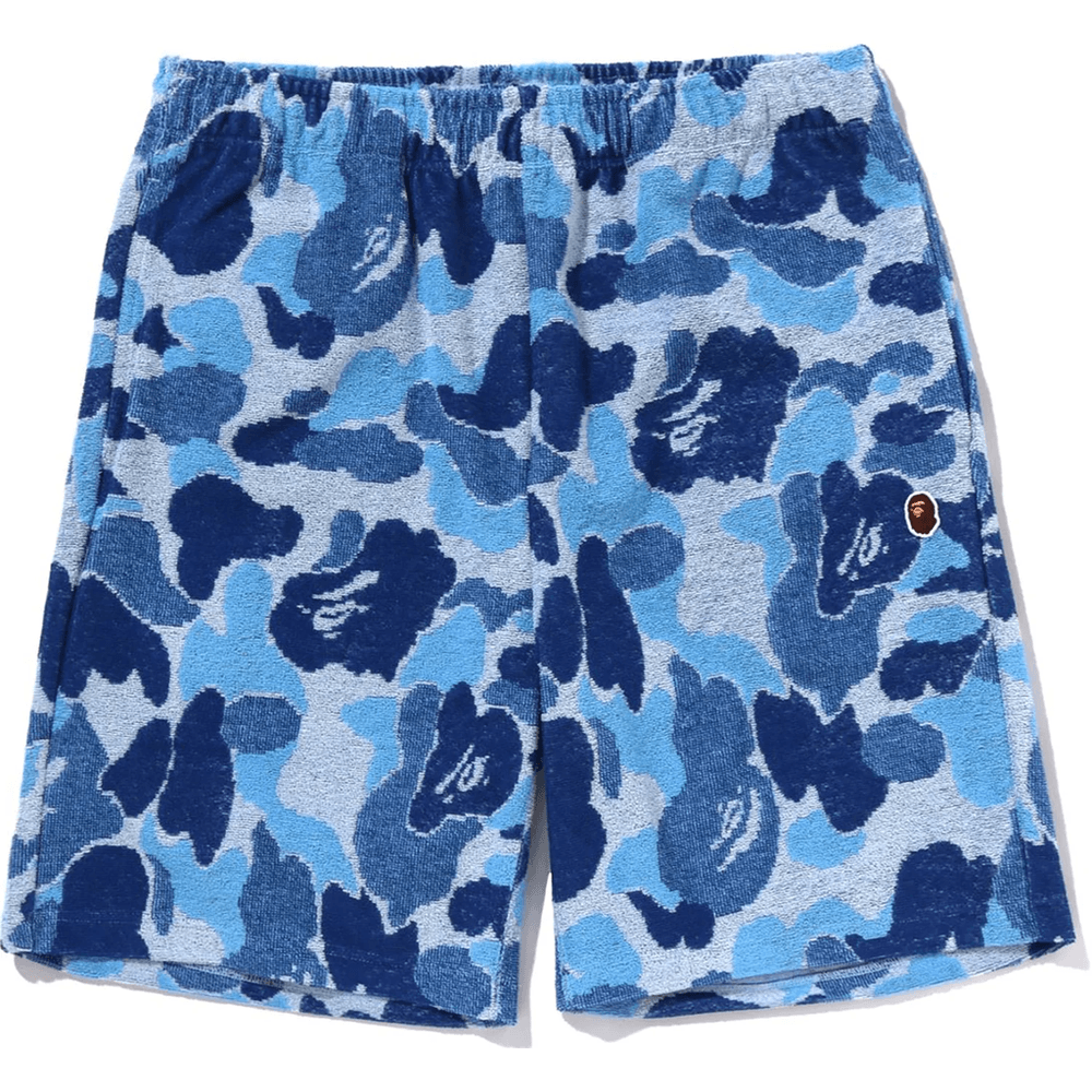 Bape Abc Camo Pile Ena Točka Kratke Hlače Moške Modre
