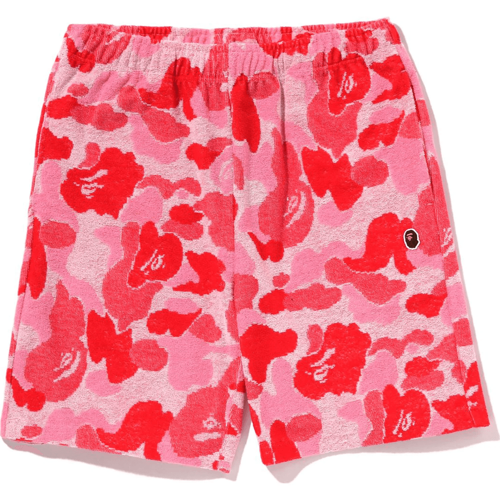 Bape Abc Camo Pile Ena Točka Kratke Hlače Moške Roza