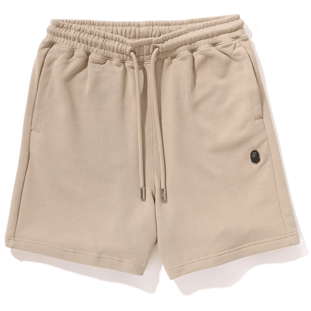 Bape ONE POINT RELAXED FIT SWEAT SHORTS MENS Beige