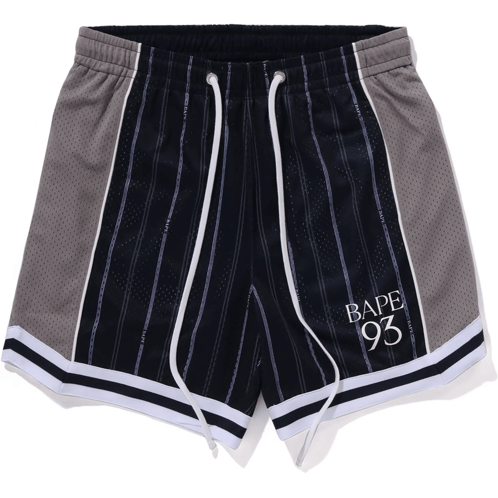 Bape MULTI LOGO REVERSIBLE RELAXED FIT SWEAT SHORTS MENS Navy