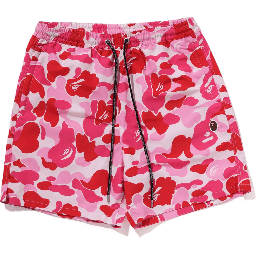Bape ABC CAMO ONE POINT RELAXED FIT WATER SHORTS MENS Pink