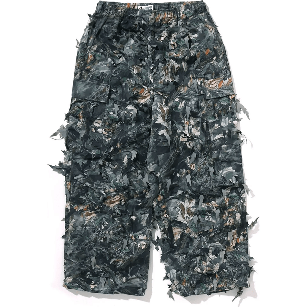 Bape TREE EDGE CAMO LASER CUT RELAXED FIT MILITARY PANTS MENS Brown