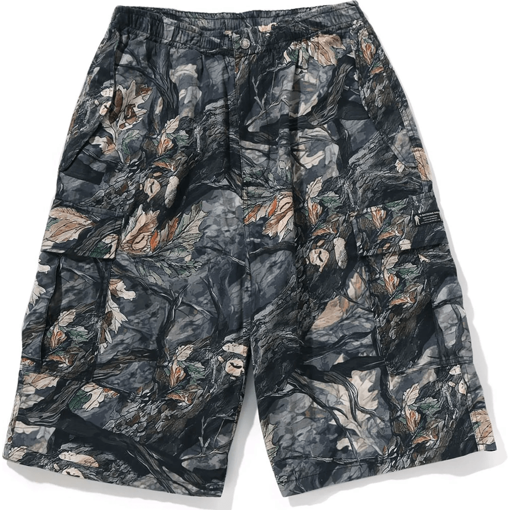 Bape TREE EDGE CAMO CARGO SHORTS MENS Brown