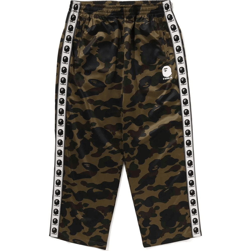 Bape 1ST CAMO LOOSE FIT TRACK PANTS MENS Green