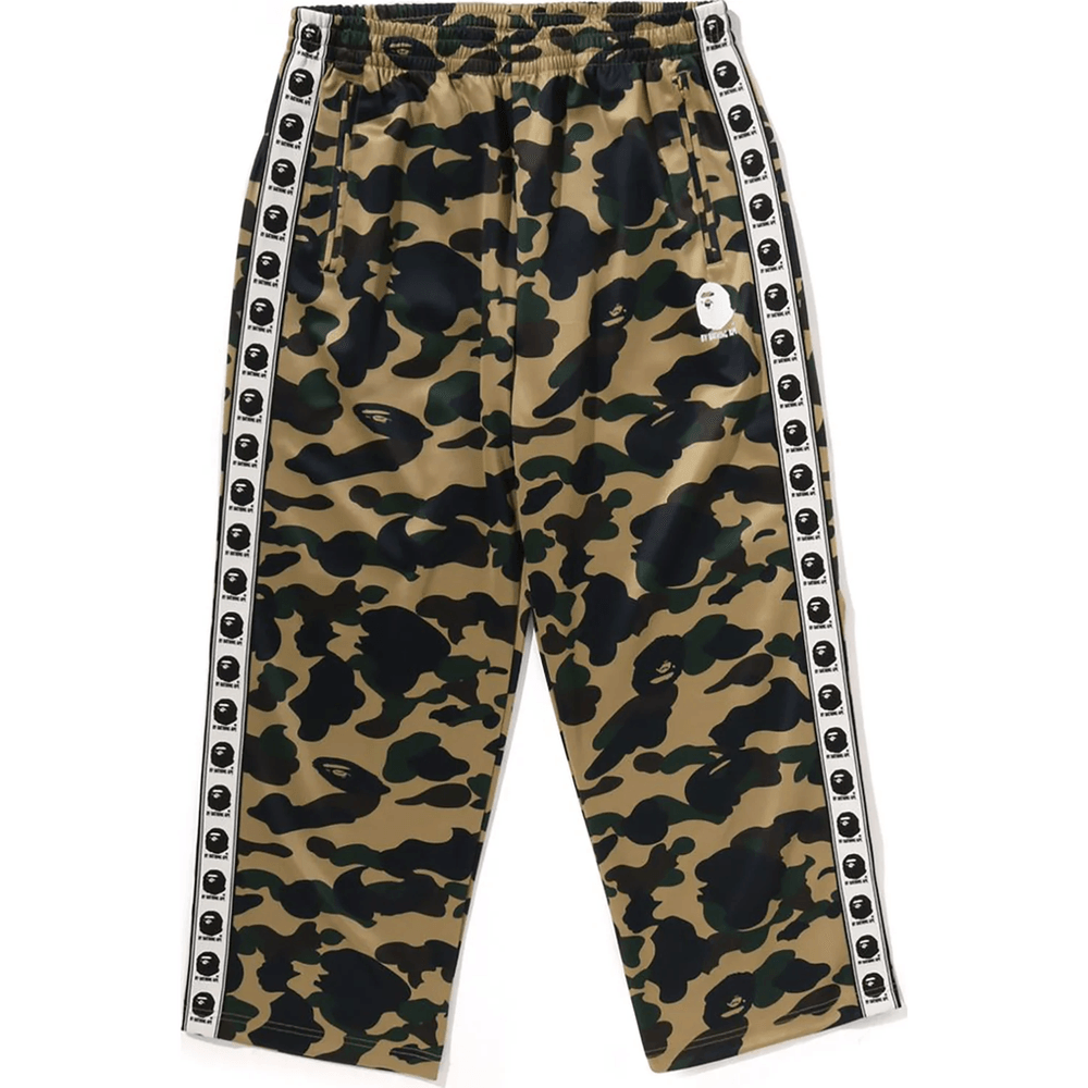Bape 1ST CAMO LOOSE FIT TRACK PANTS MENS Yellow