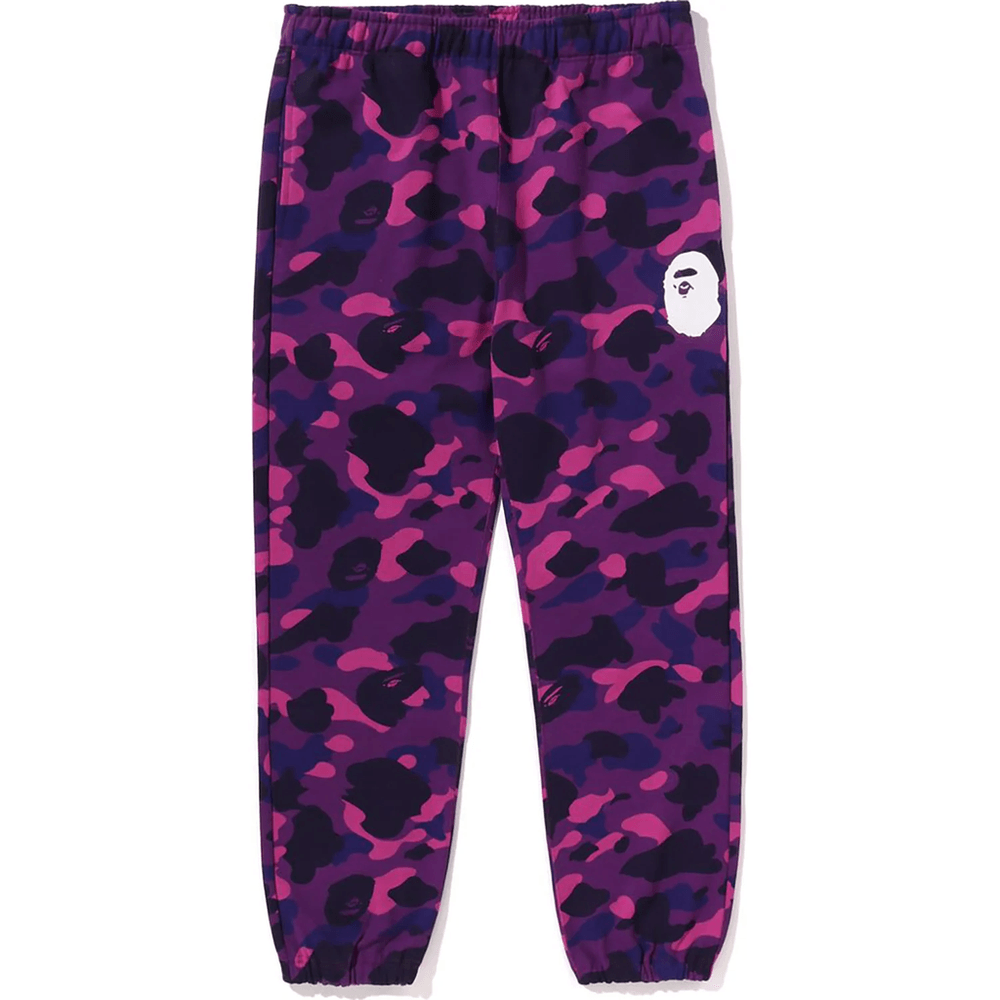 Bape COLOR CAMO SWEAT PANTS MENS Purple