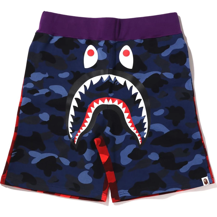 Bape Crazy Camo Shark Prakaito šortai Vyriški