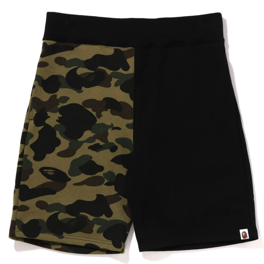 Bape 1st Camo Back Shark Prakaito šortai Vyriški