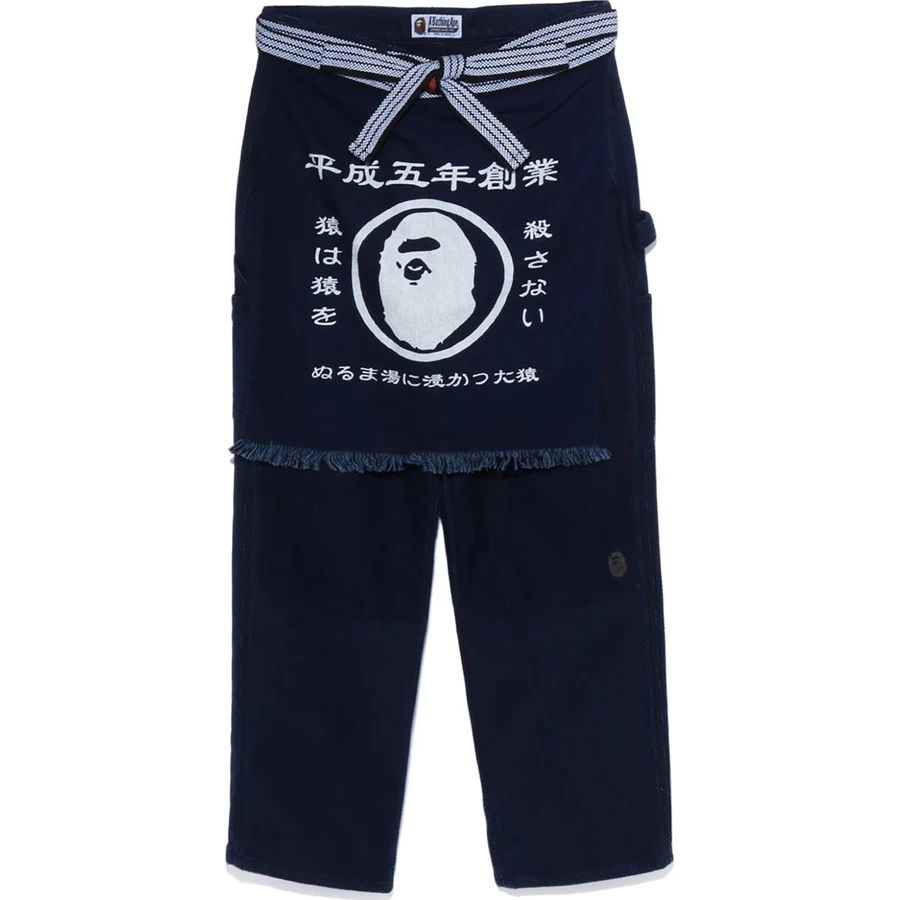 Bape SASHIKO PAINTER APRON PANTS MENS