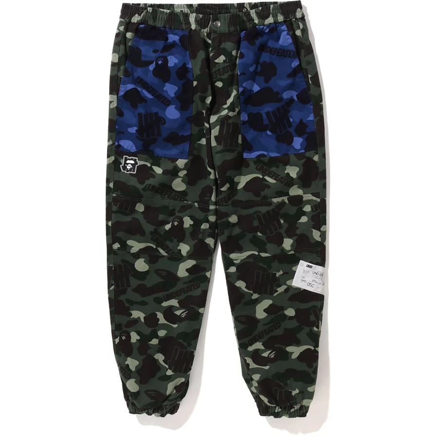Bape Bape X Undefeated цветни камуфлажни фланелени панталони мъжки