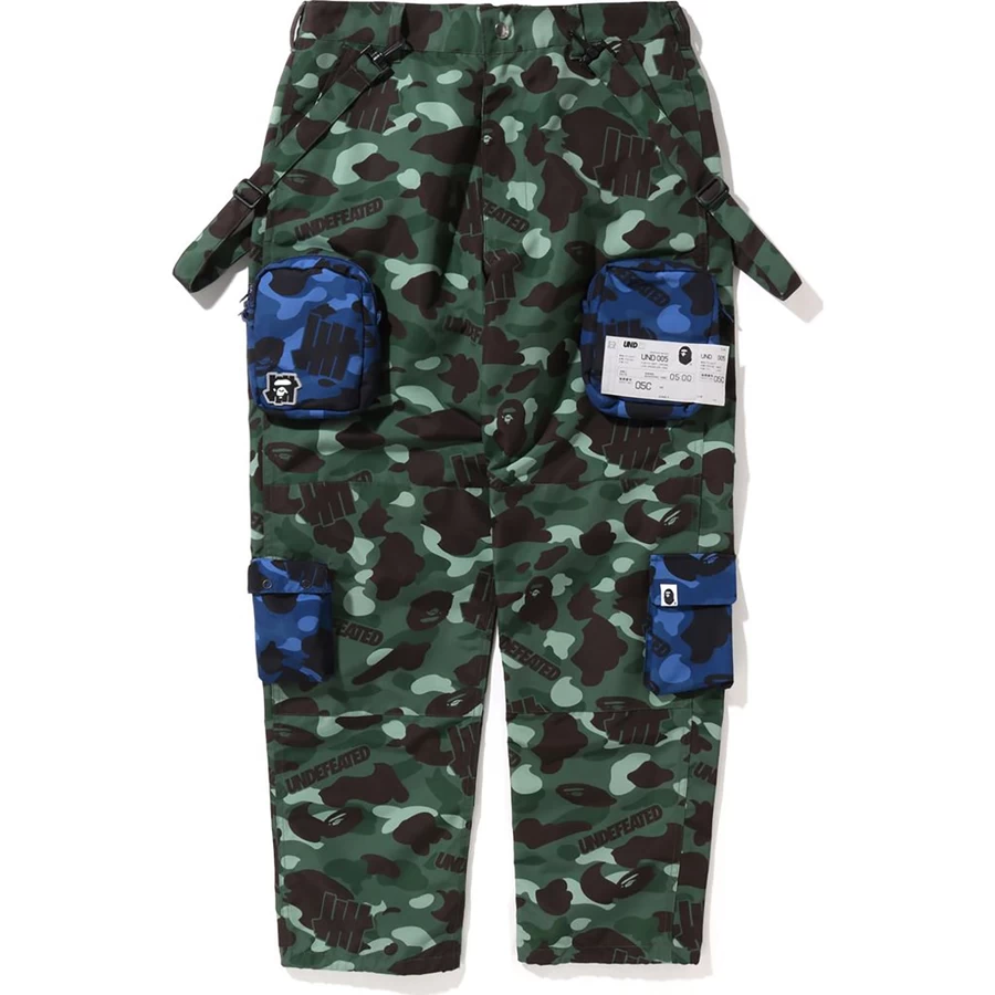 Bape BAPE X UNDEFEATED MULTI POUCH POCKET PANTS MENS