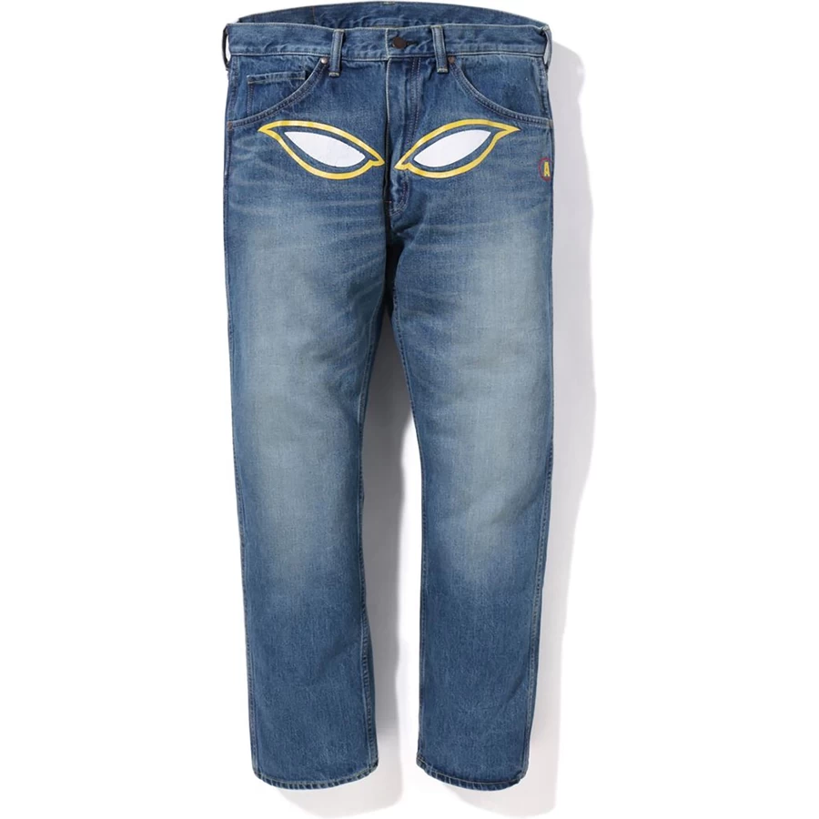Bape SHADOW BAPE LOOSE FIT DENIM PANTS MENS