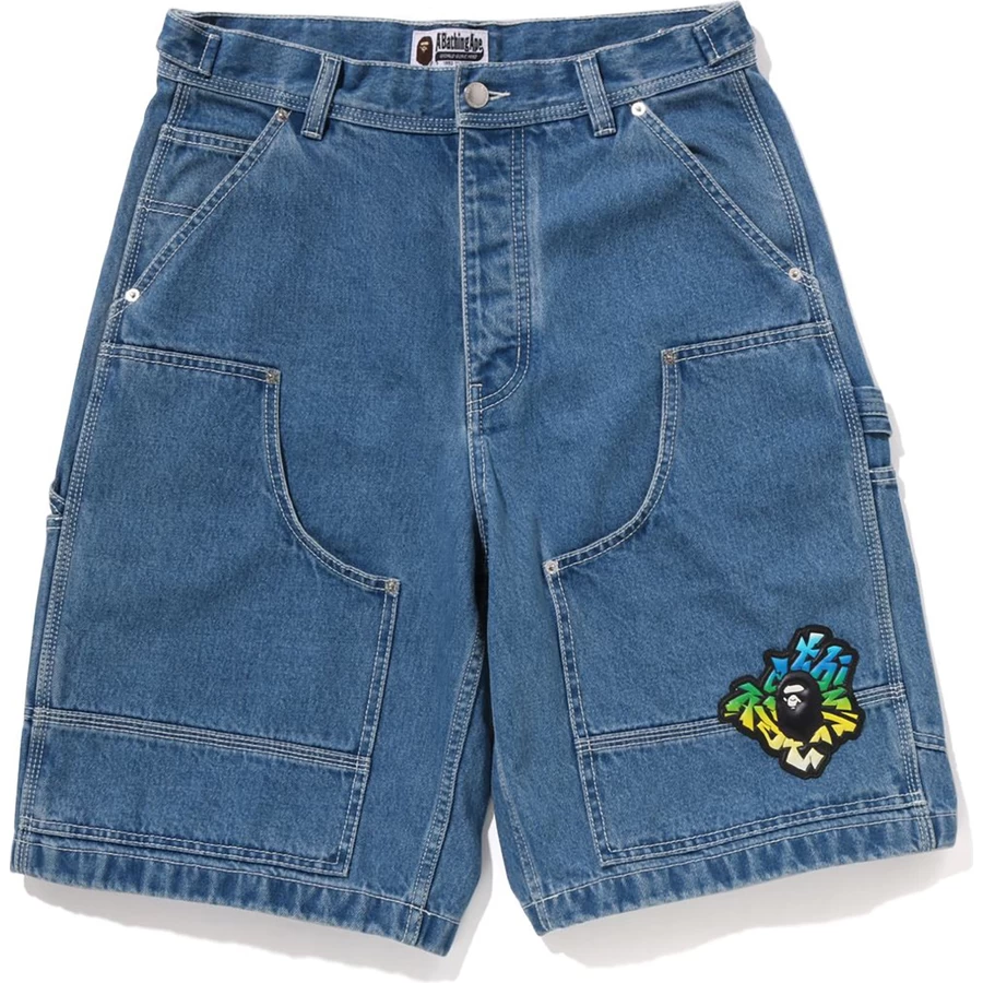 Bape Patch Džinsiniai Darbiniai šortai Vyriški