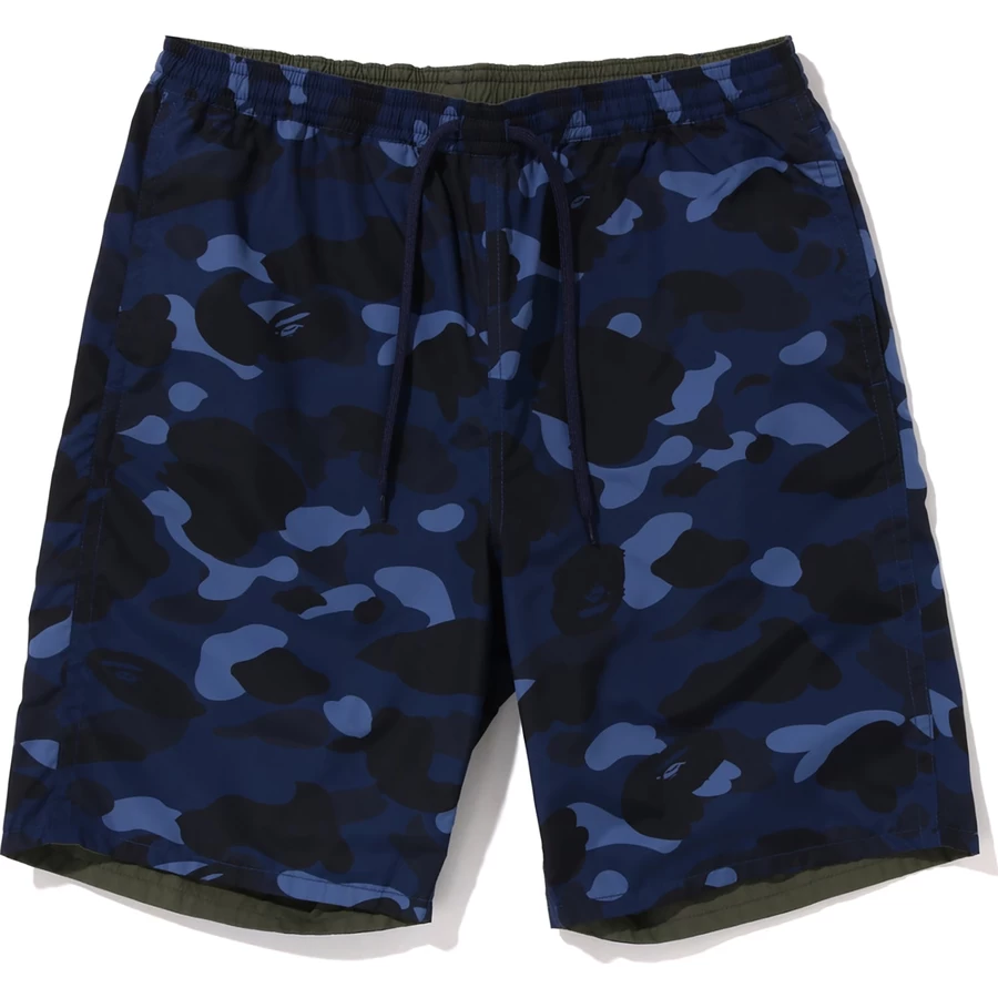 Bape Spalvos Camo Shark Apverčiami Vyriški šortai
