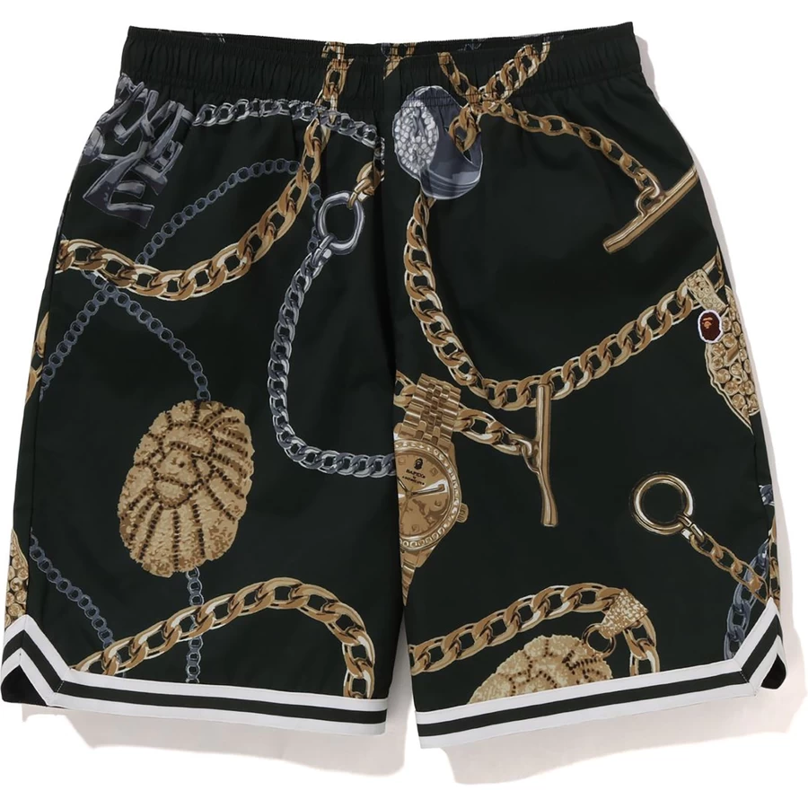 Bape Bape Joyas Pantalones Cortos Para Hombre