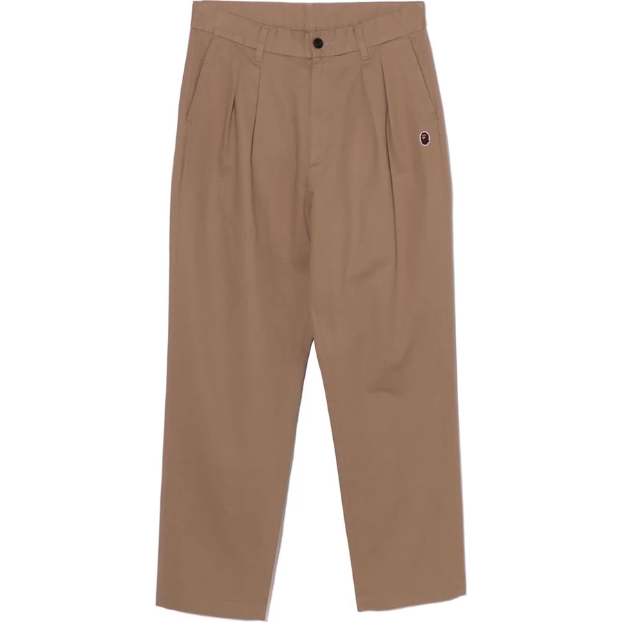Bape Ape Head One Point 2tuck Pantalones Chinos Para Hombre