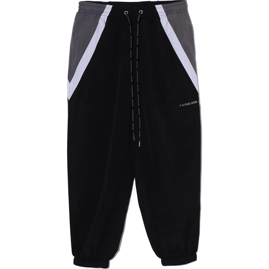 Bape COLOR BLOCKING METAL LOGO PIN TRACK PANTS MENS