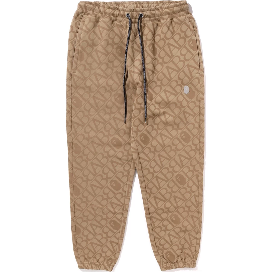 Bape SPORT MONOGRAM PANTS MENS