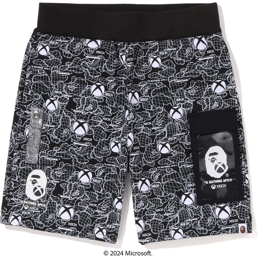 Bape BAPE X XBOX CAMO SWEAT SHORTS MENS