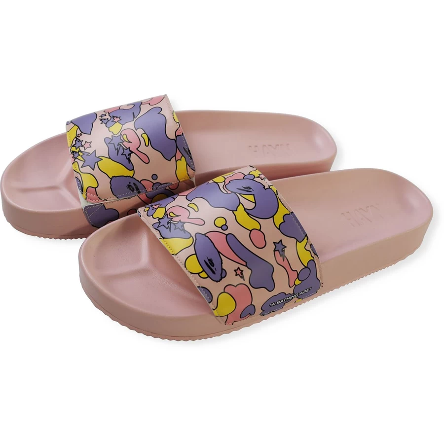 Bape BAPE X HAYN STA CAMO SLIDE SANDALS MENS