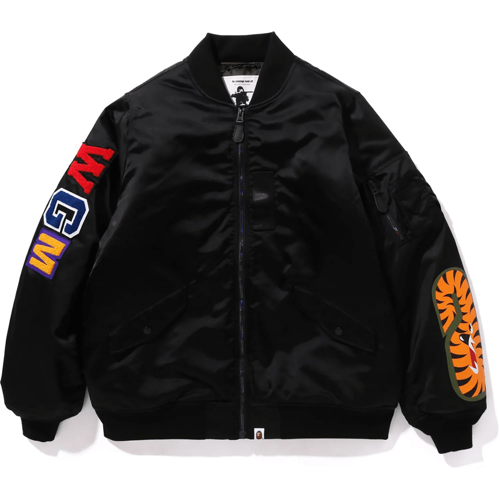 Bape SHARK LOOSE FIT MA-1 MENS Black