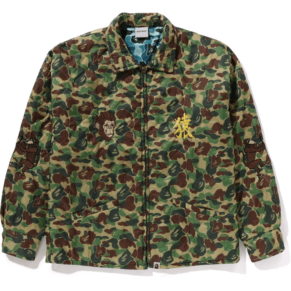BAPE X READYMADE ABC CAMO VIETNAM JACKET MENS Green