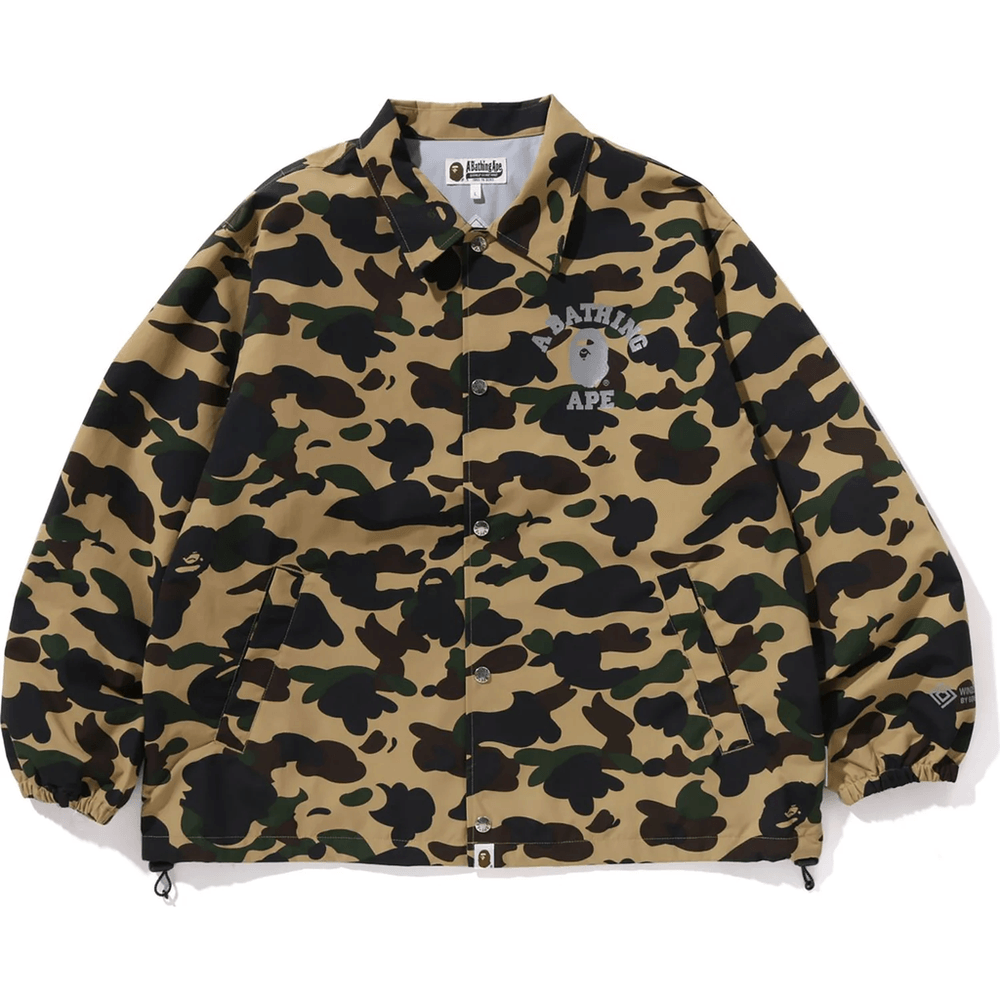 Bape GORE-TEX WIND STOPPER 1ST CAMO RELAXED COACH JACKET MENS Yellow