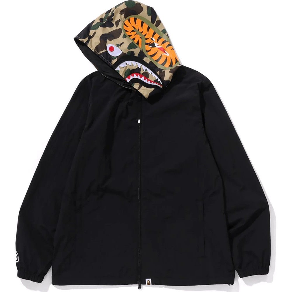 Bape 1ST CAMO SHARK HOODIE JACKET MENS Yellow