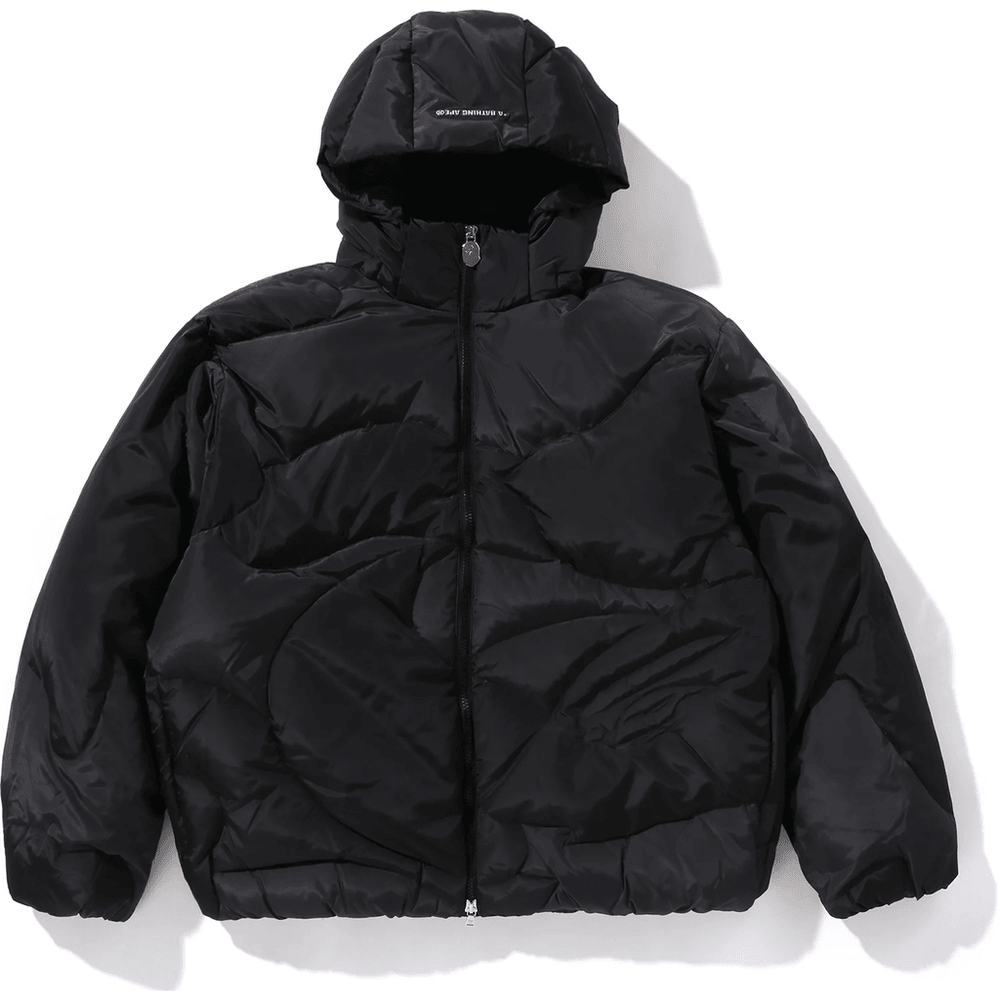 Bape 1ST CAMO NYLON DOWN JACKET MENS Black