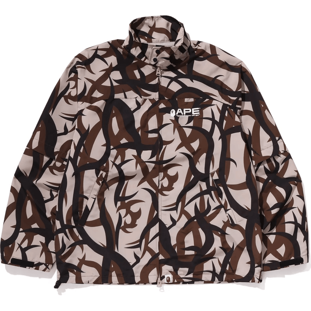 Bape TRIAL CAMO RAIN JACKET MENS Beige
