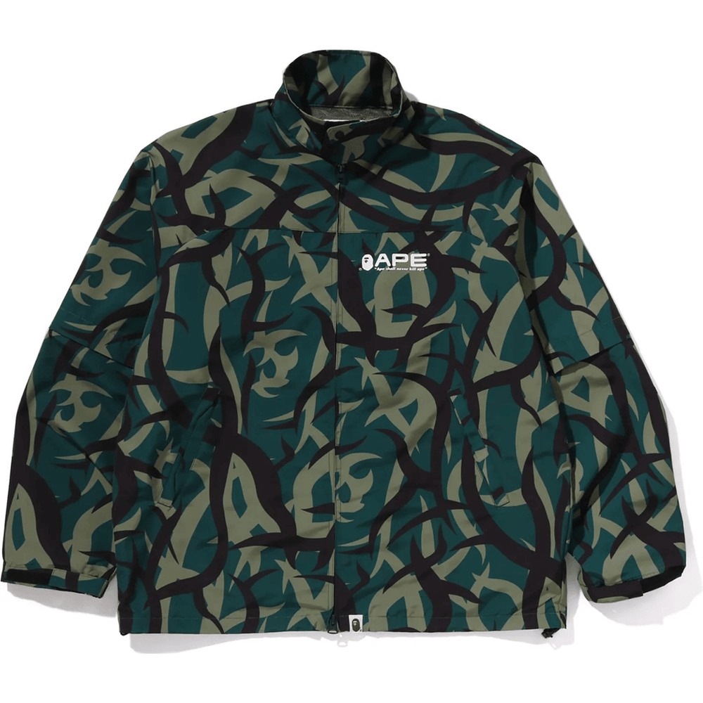 Bape TRIAL CAMO RAIN JACKET MENS Green