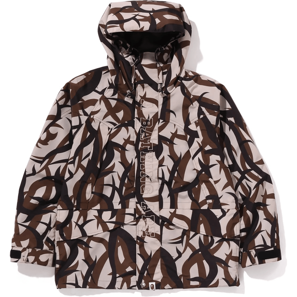 Bape TRIAL CAMO SNOWBOARD JACKET MENS Beige