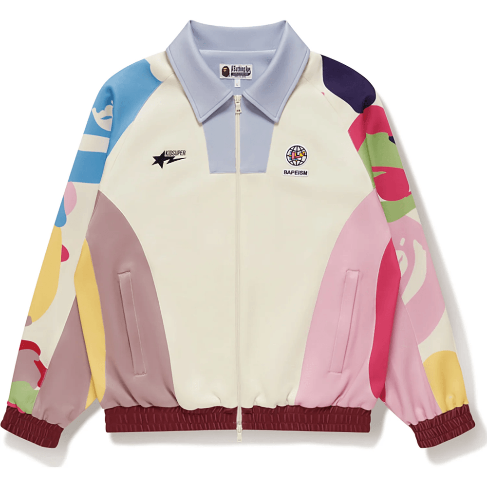 BAPE X KIDSUPER PATCHWORK TRACK JACKET MENS Multi