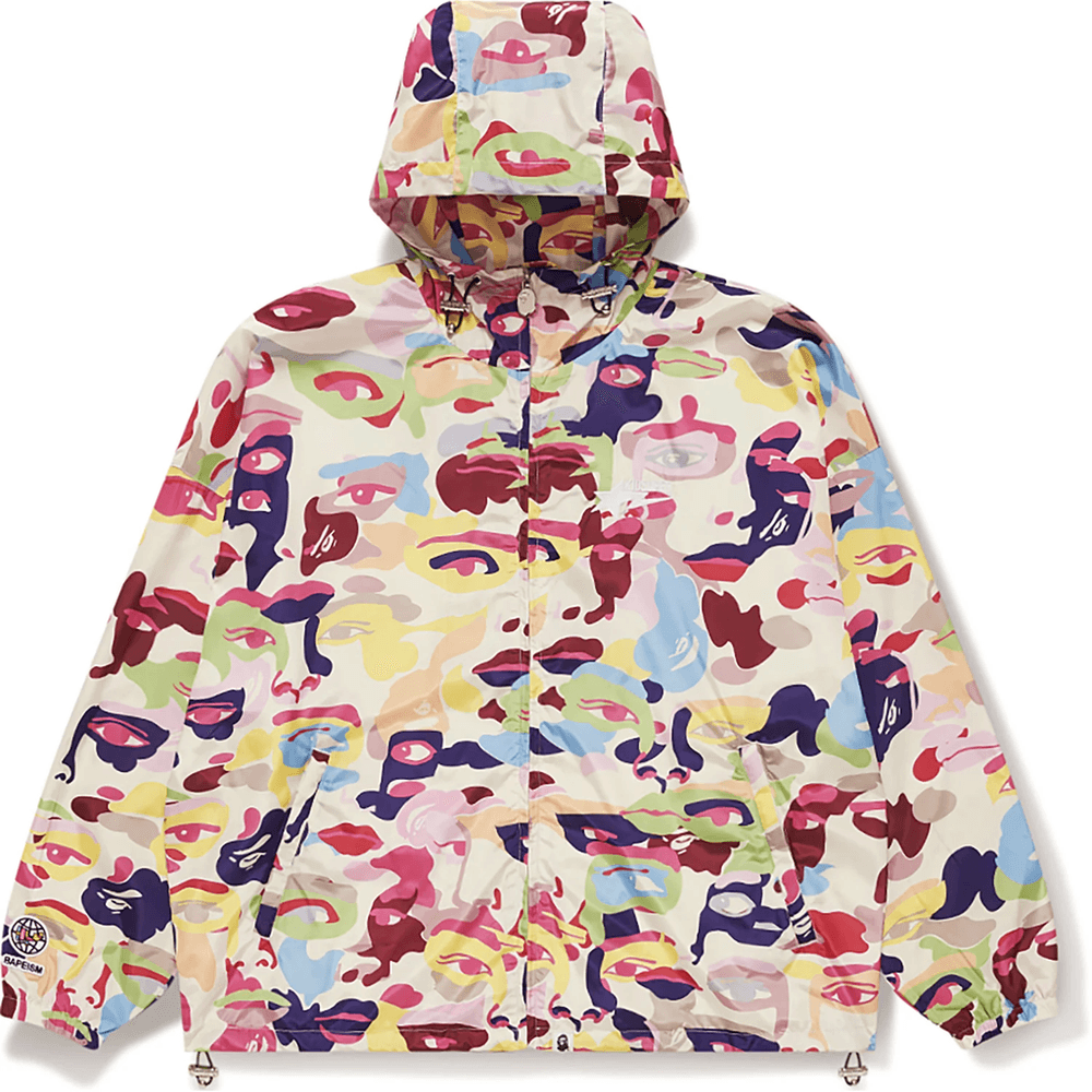 BAPE X KIDSUPER CAMO LIGHTWEIGHT JACKET MENS Multi