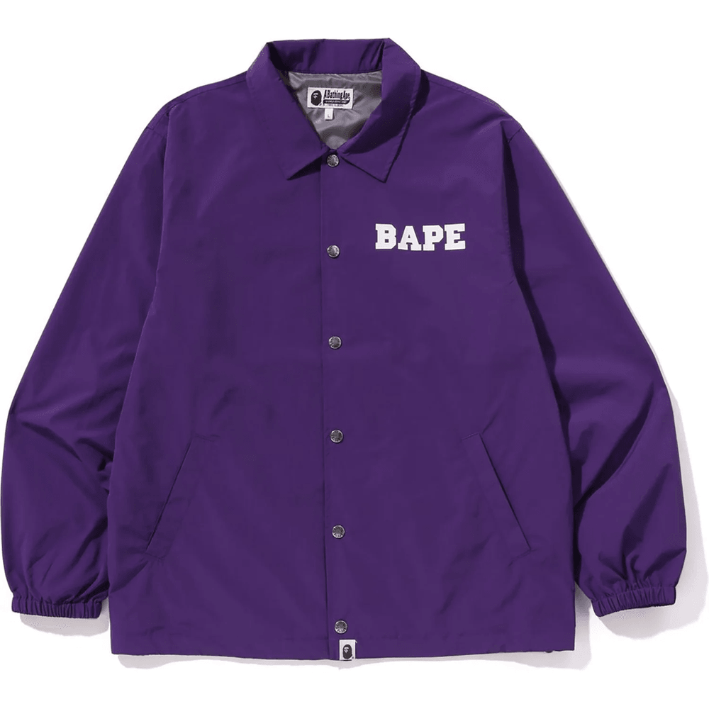 Bape COLLEGE COACH JACKET MENS Purple