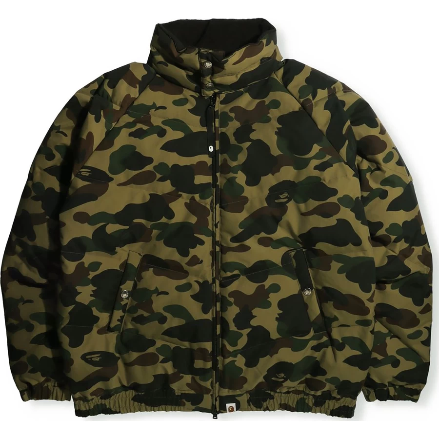 Bape 1st Camo ルーズフィット ダウン ジャケット メンズ
