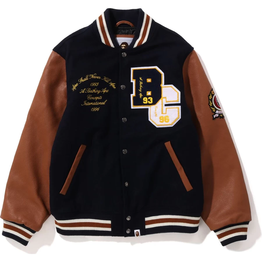 Bape Bape X Conceptos Chaqueta Universitaria Para Hombre