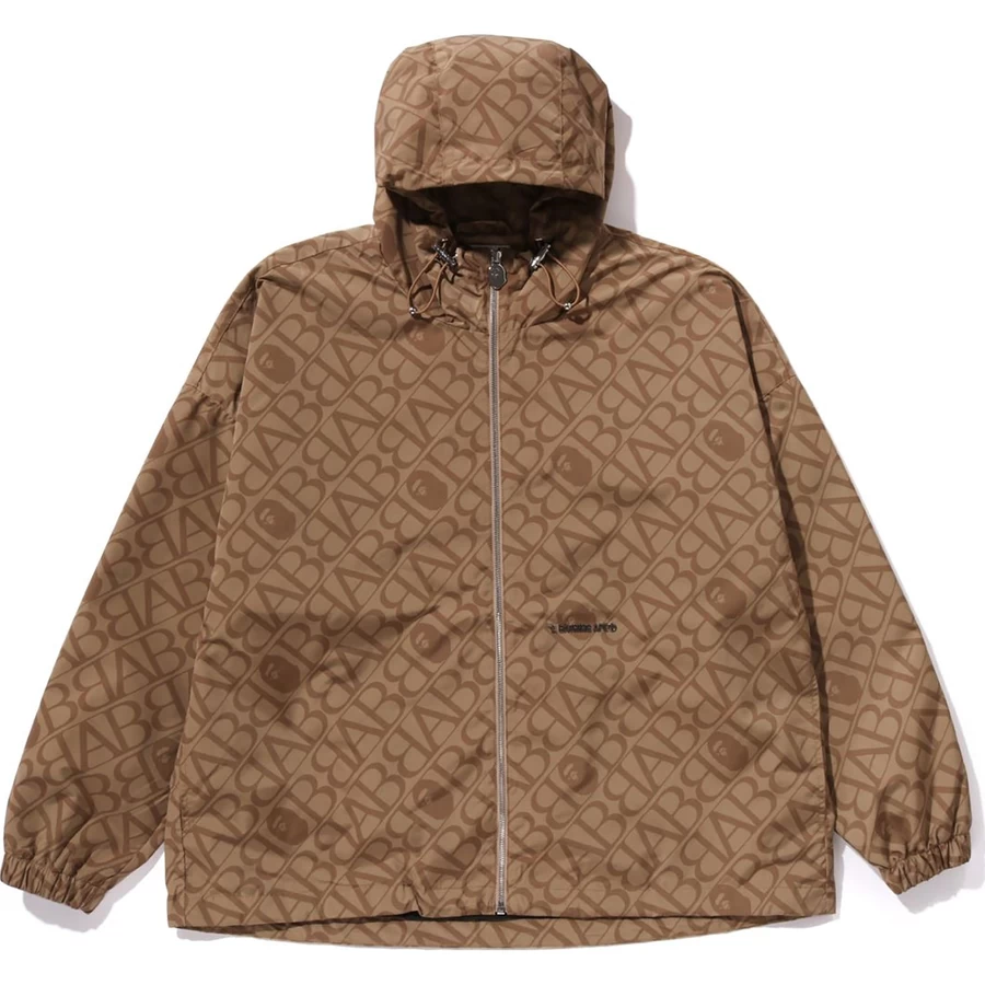 Giacca Leggera Con Cappuccio Bape Sport Monogram Da Uomo