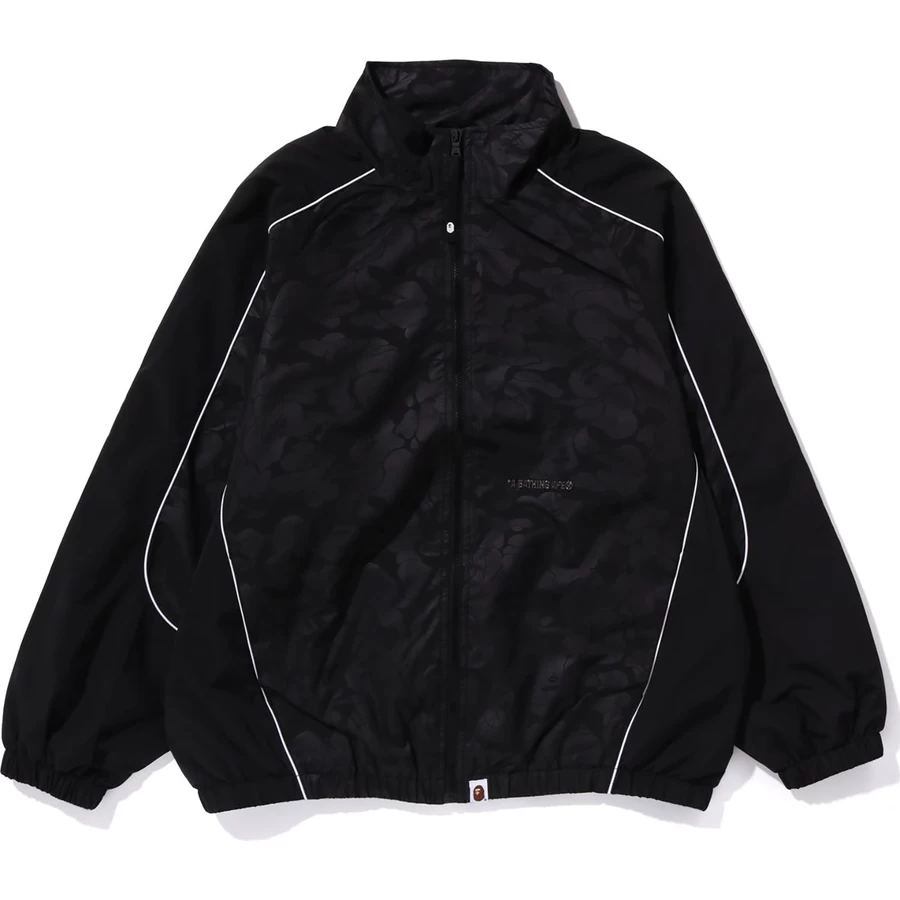 Bape TONAL SOLID CAMO METAL LOGO PIN TRACK JACKET MENS