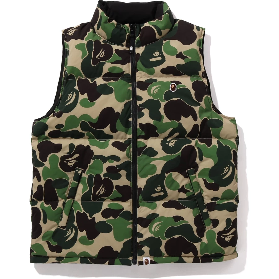 Bape ABC CAMO REVERSIBLE DOWN VEST MENS