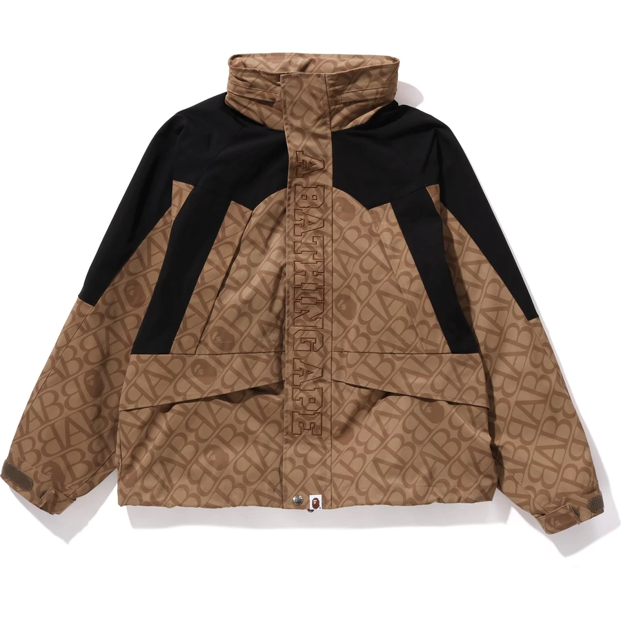 Bape SPORT MONOGRAM SNOWBOARD JACKET MENS