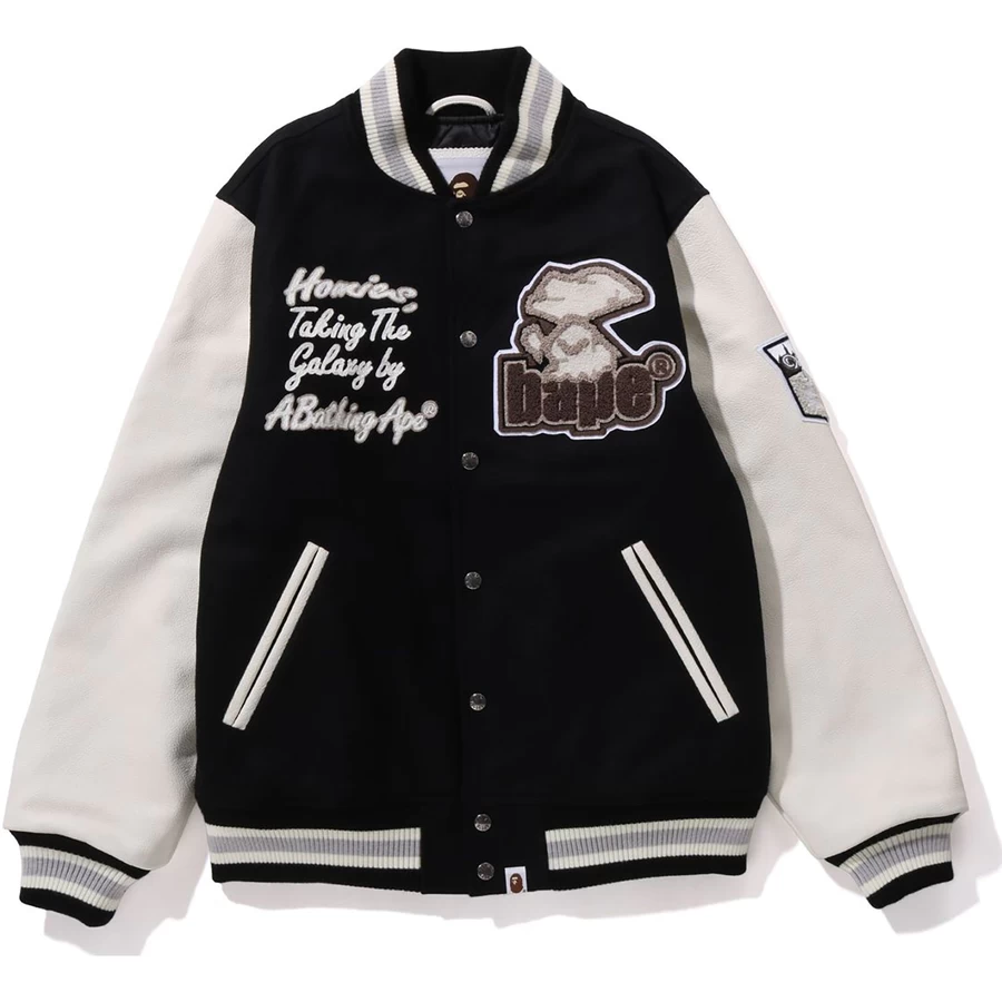 Bape Bañador Mono Universitario Chaqueta Para Hombre