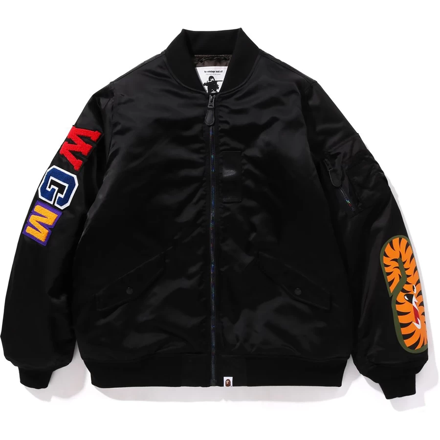 Bape Shark Vestibilità Ampia Ma-1 Da Uomo