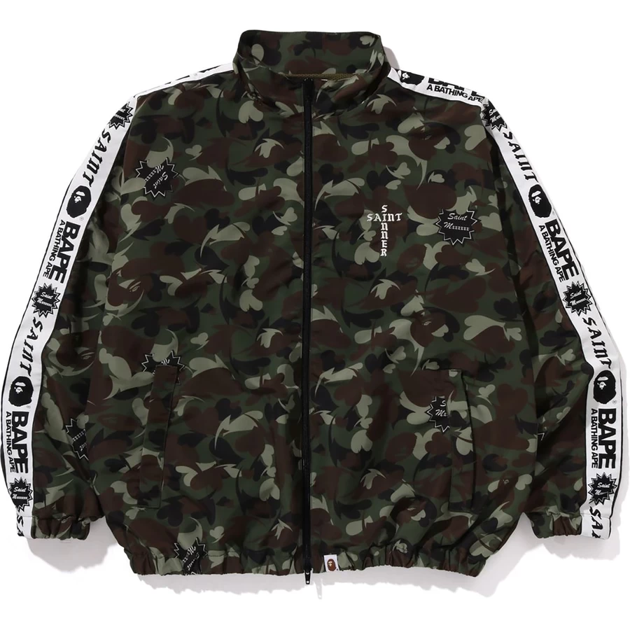 Bape BAPE X SAINT MXXXXXX HEART CAMO TRACK JACKET MENS