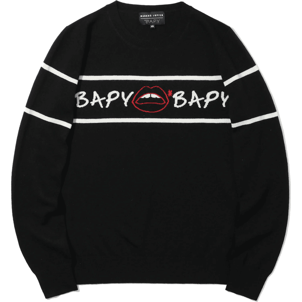 Bape BAPY X MARKUS LUPFER KNIT LIP LADIES Black