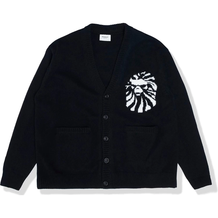 Bape BAPE BLACK COLLEGE CARDIGAN MENS