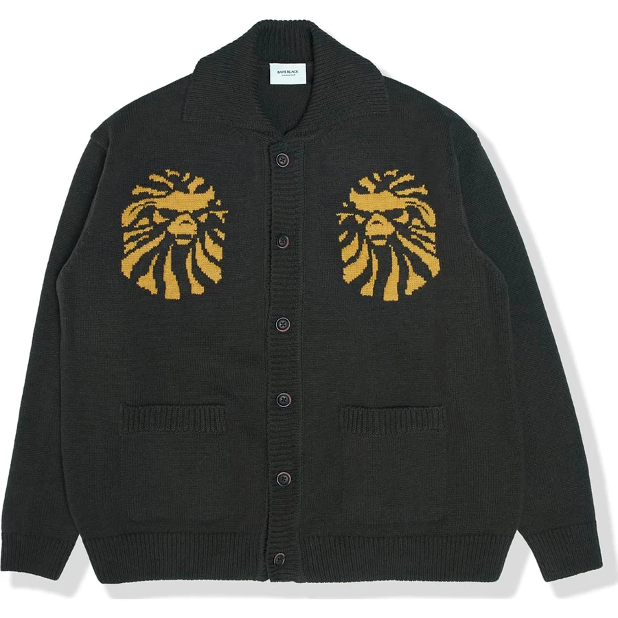 Bape BAPE BLACK LOGO CARDIGAN MENS