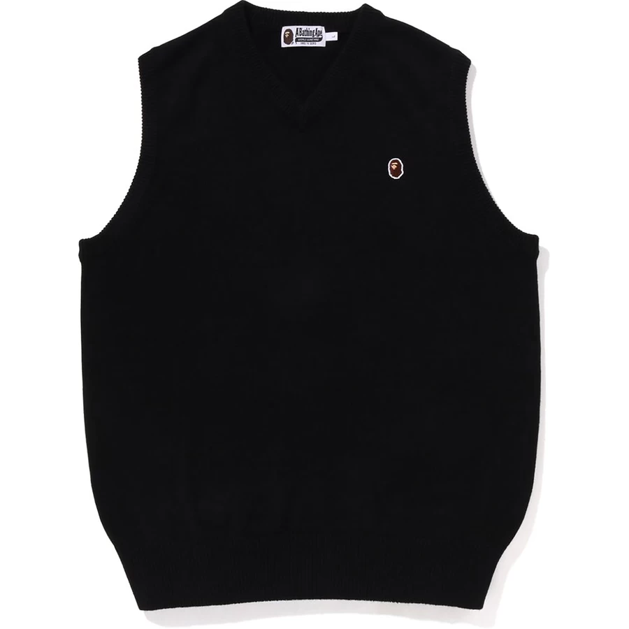 Bape Ape Head één Punt Gebreid Vest Heren