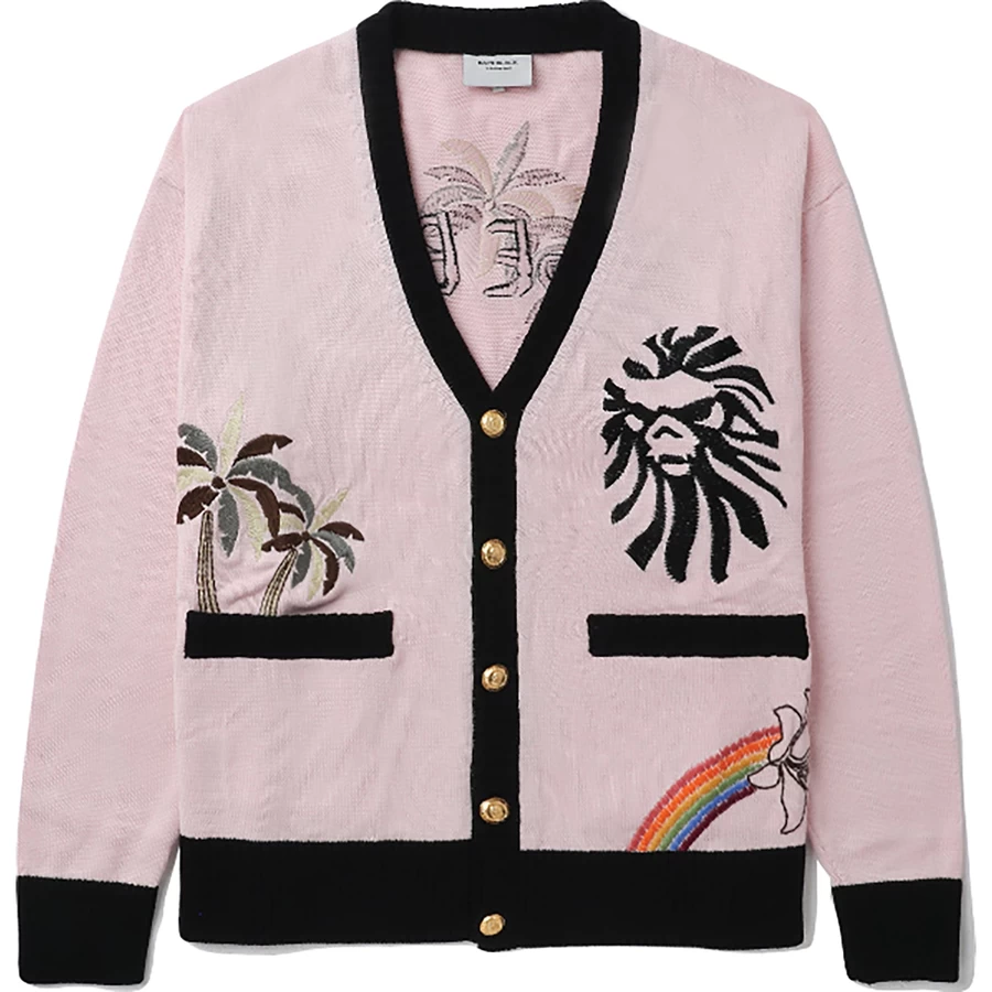 Bape BAPE BLACK APE HEAD EMBROIDERY CARDIGAN MENS